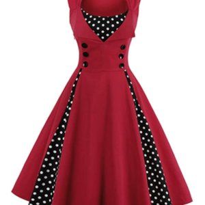 Vintage 50’s Style Pinup Dress Size L